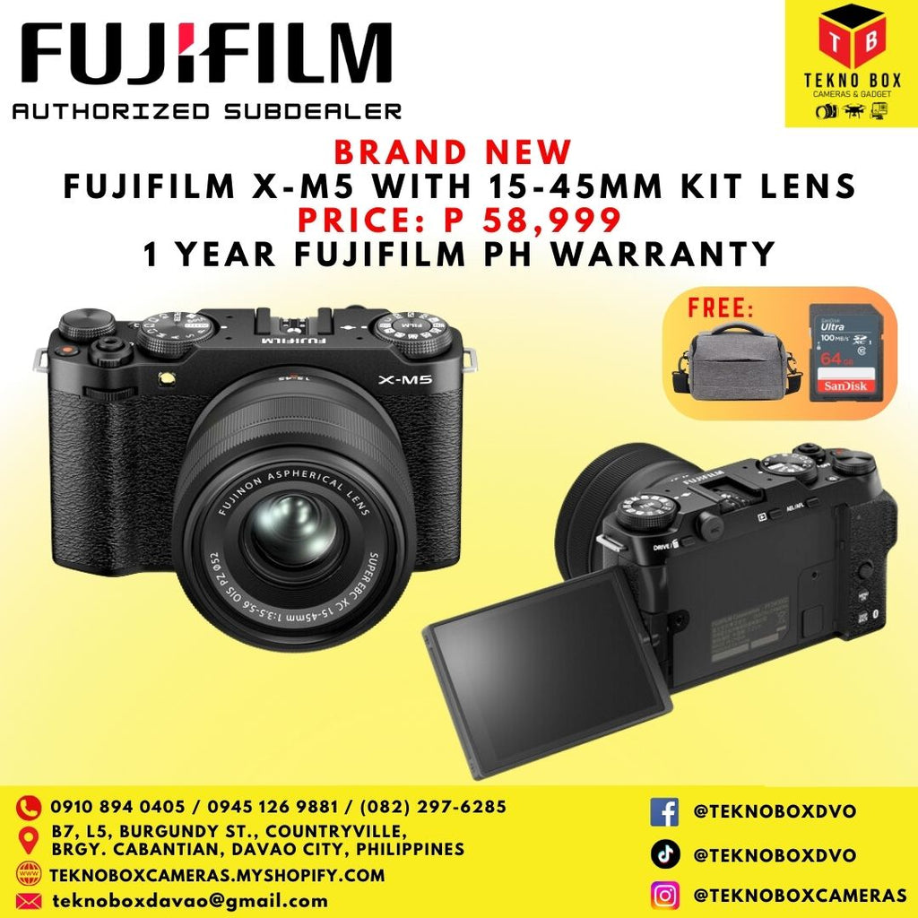 Fujifilm X-M5 With 15-45mm F/3.5-5.6 Kit Lens (Black)