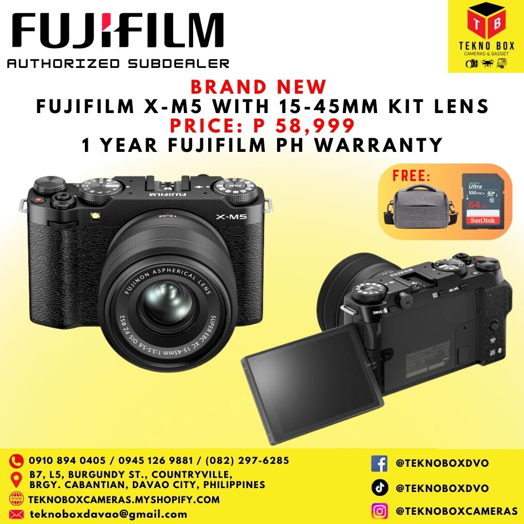 Fujifilm X-M5 With 15-45mm F/3.5-5.6 Kit Lens (Black)