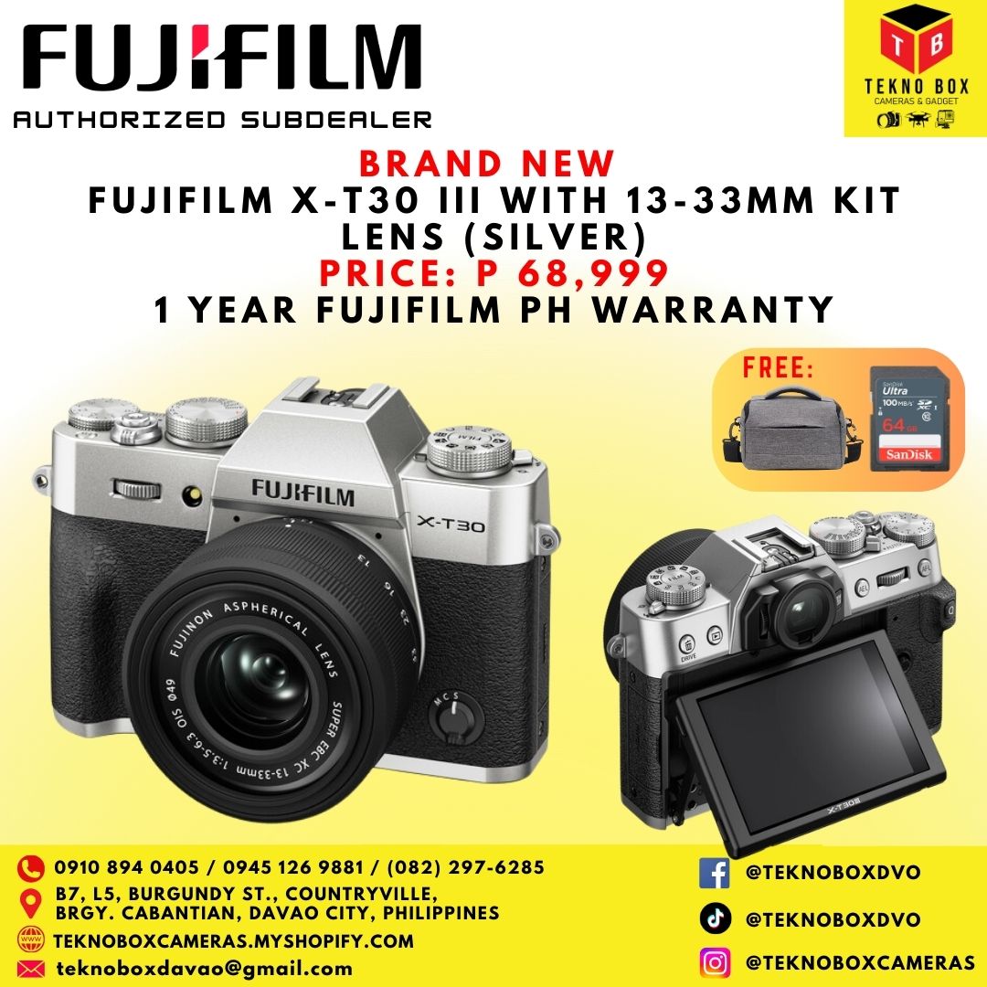Fujifilm X-T30 III With 13-33mm Kit Lens (Silver)
