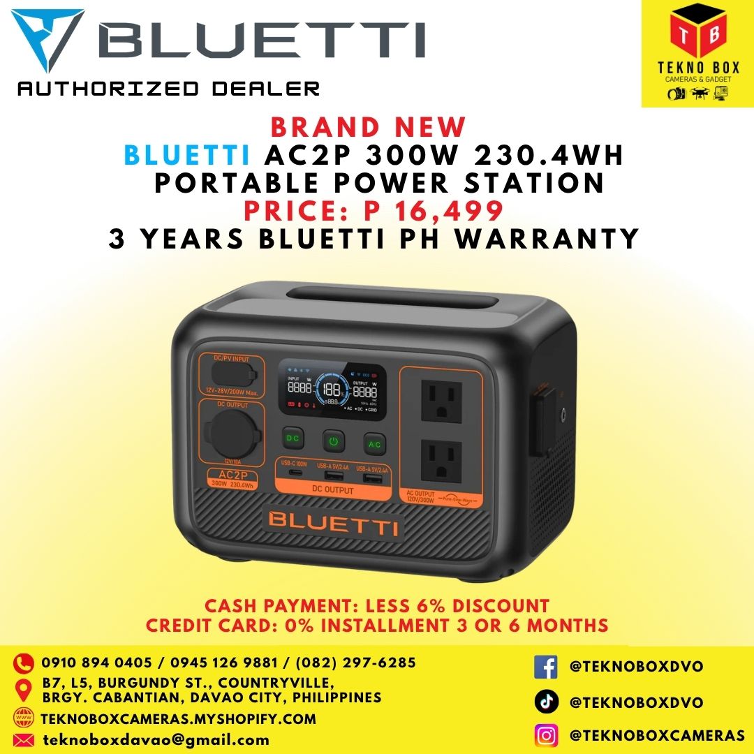 Bluetti AC2P 300W 230.4WH Portable Power Station