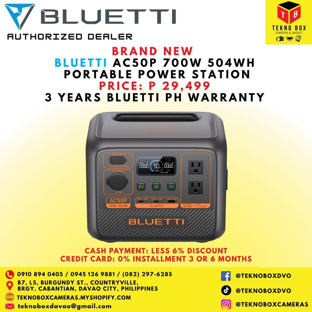 Bluetti AC50P 700W 504WH Portable