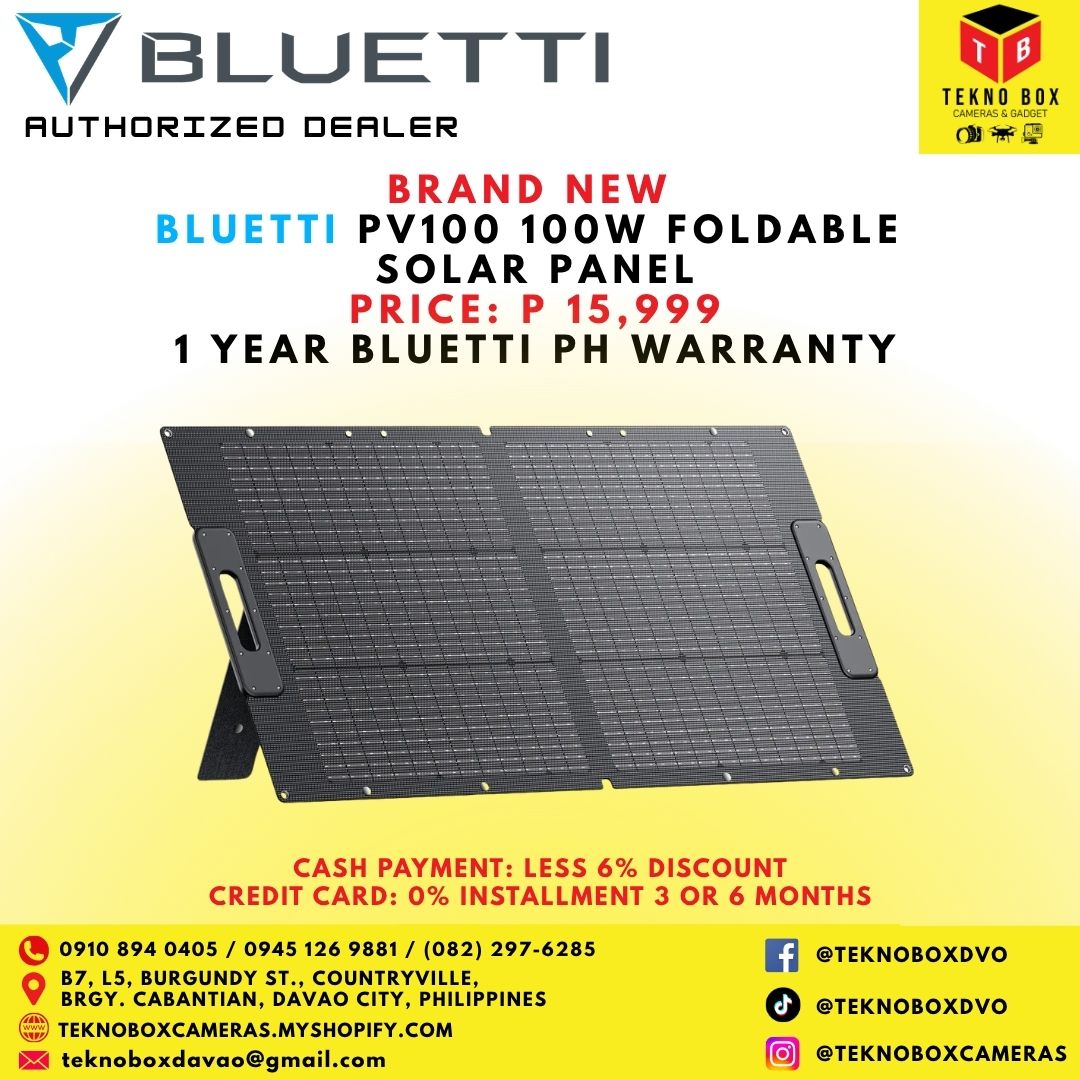 Bluetti PV100 100W Foldable Solar Panel