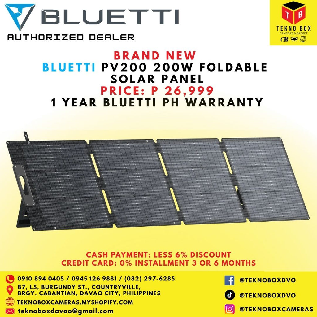 Bluetti PV200 200W Foldable Solar Panel