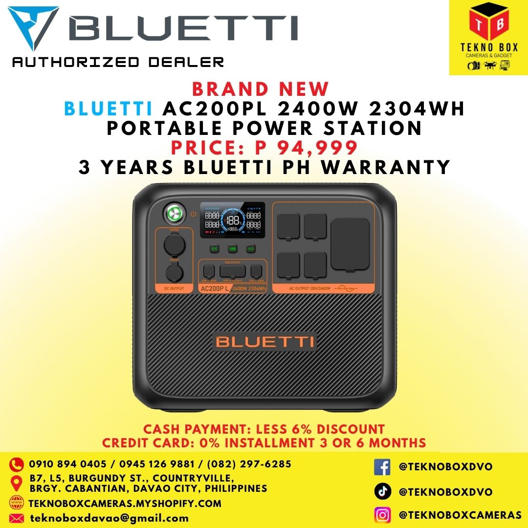 Bluetti AC200PL 2400W 2304WH Portable Power Station