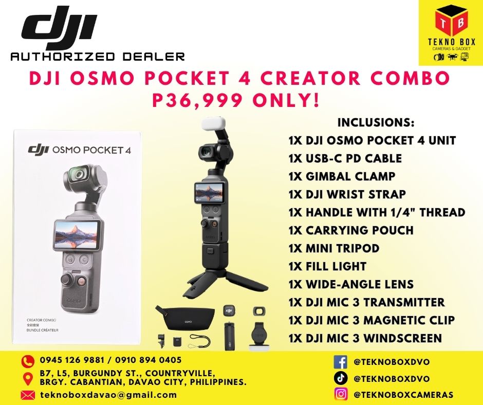 DJI Osmo Pocket 4 Creator Combo