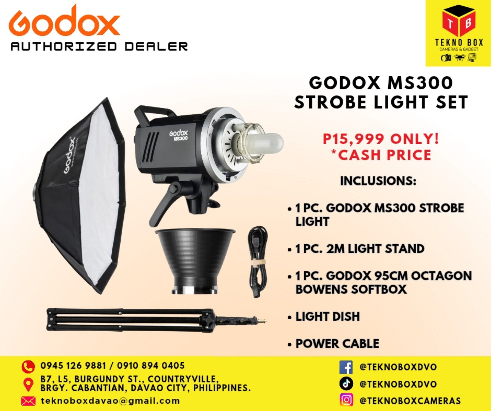 Godox MS300 Studio Strobe Light Set