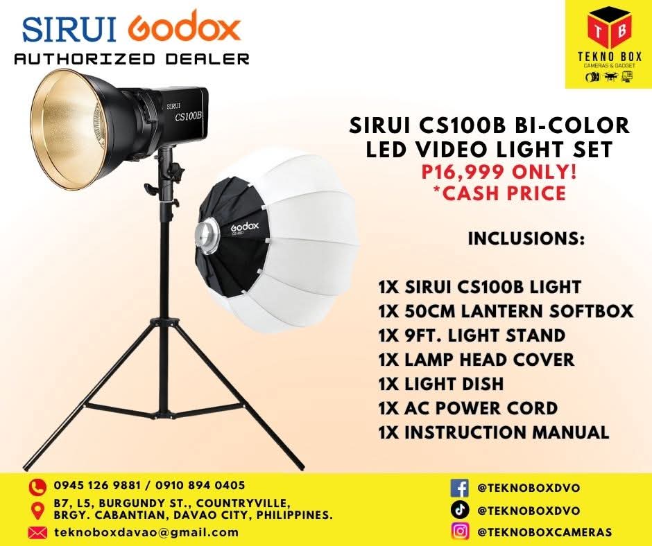 Sirui CS100B Bi-Color Led Video Light Set