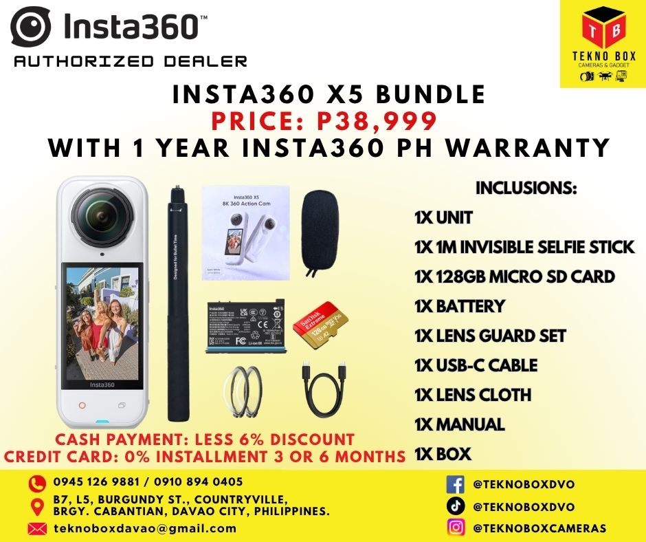 Insta360 X5 Action Camera Bundle